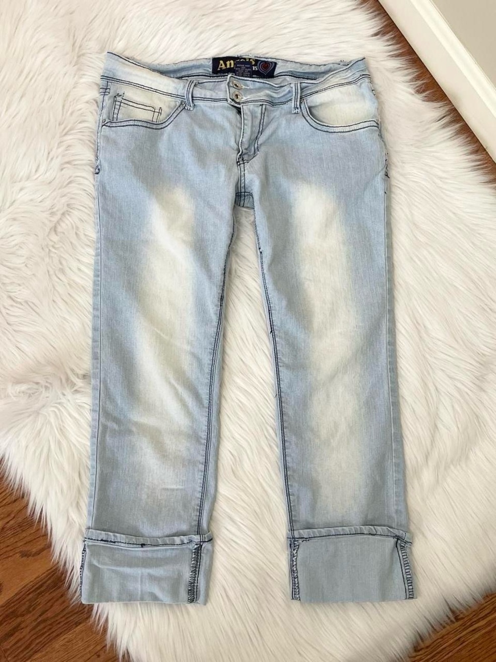 Vintage Y2K capri jeans by Angels Jeans